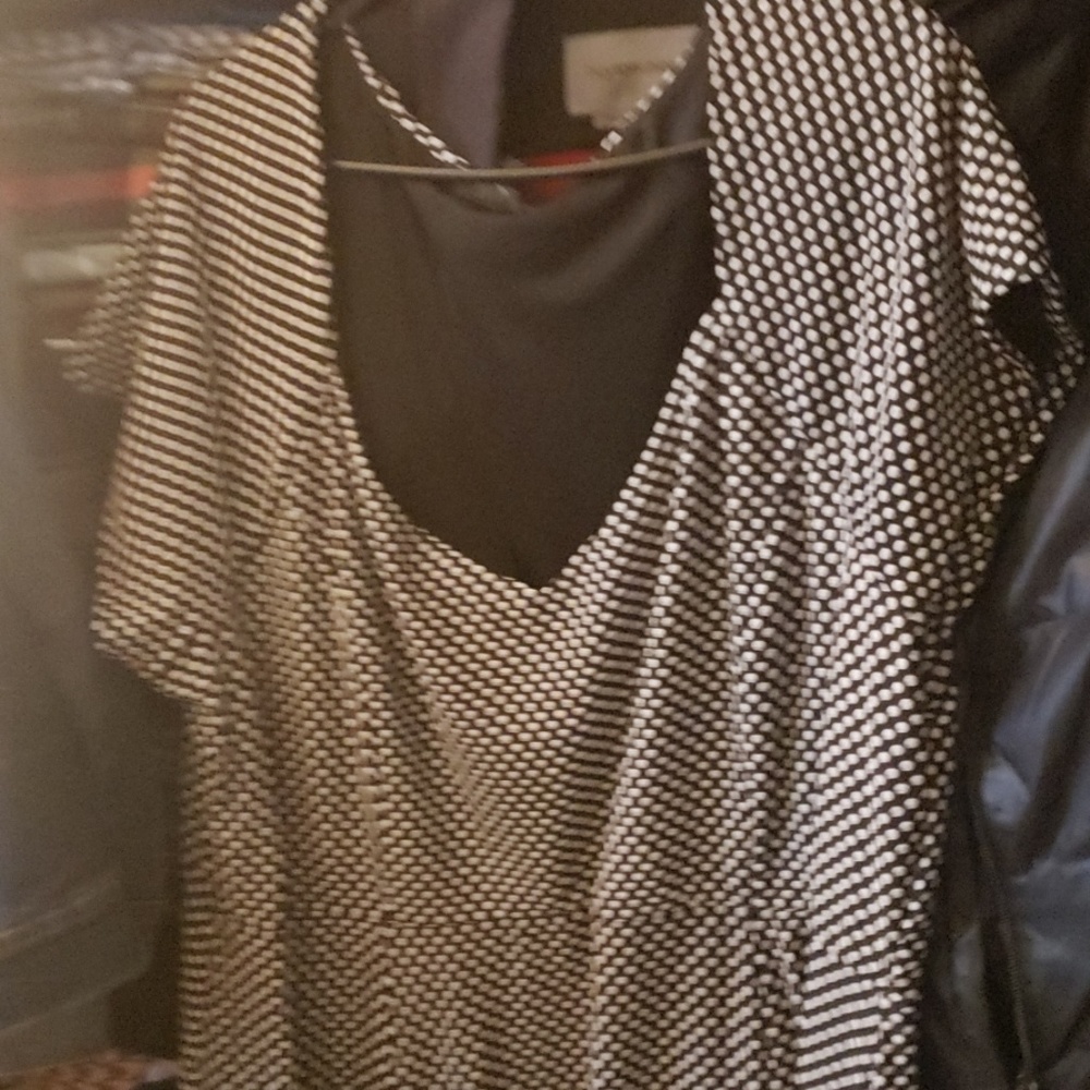 Black white dress